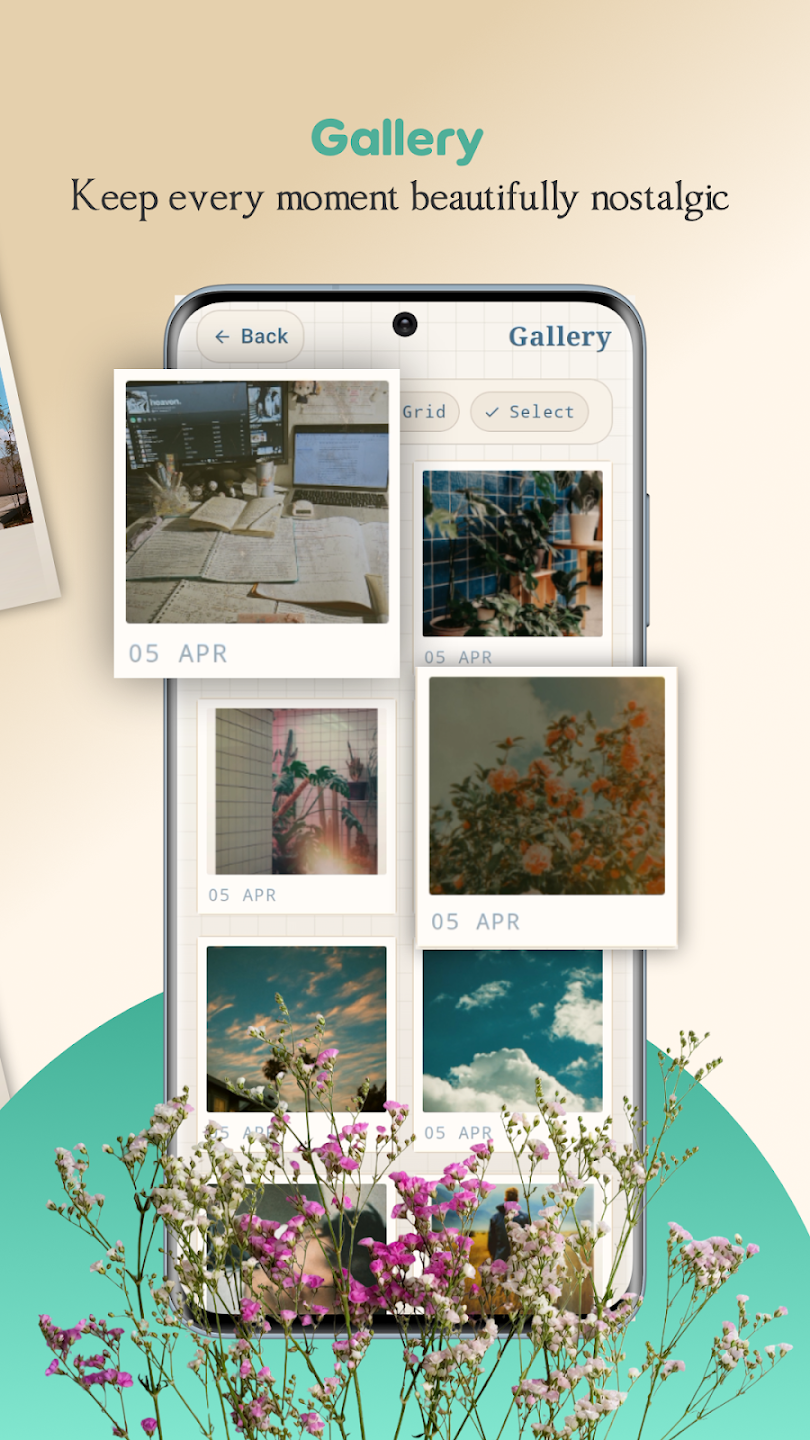 Dazz Cam app Android — aesthetic photo editor with film textures